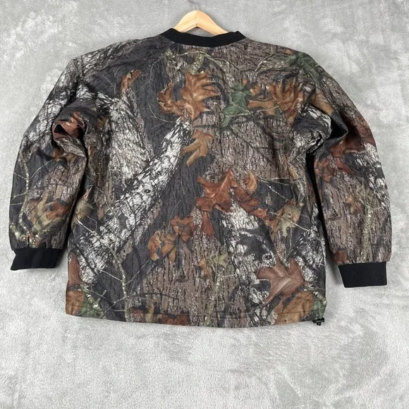 Stearns Dry Wear Hunting Jacket Mens Sz Large Realtree Camo Hardwoods Snap - Picture 6 of 9